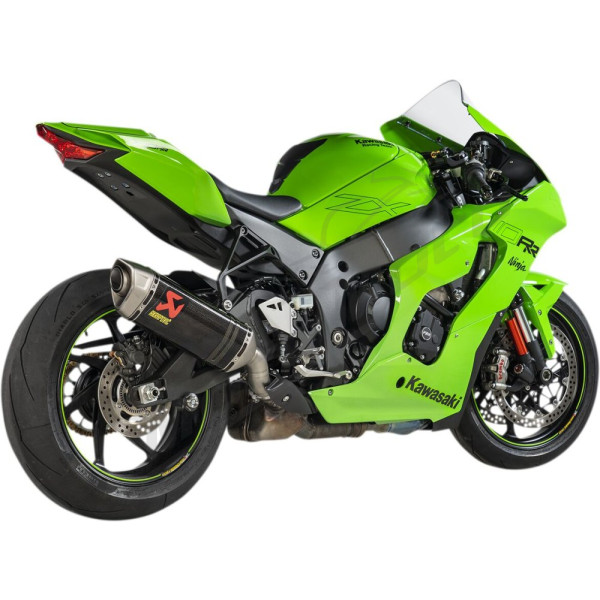 AKRAPOVIC Slip-On Line Muffler Carbon Fiber / Titanium Kawasaki ZX-10R-RR 1000 19-25