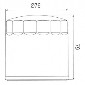 Oil filter HIFLO HF163 BMW K/ R 750-1200cc 1985-2008