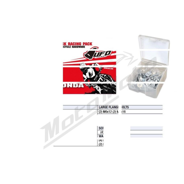 UFO Track Racing Pack Hardware Sets - Honda