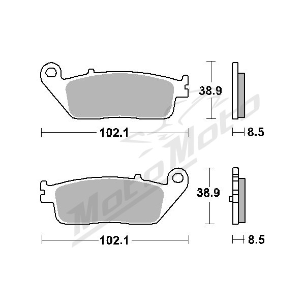 Sbs promotion kh608 maxi sinter brake pads Kymco MyRoad / S / Xciting 400-700 04-23