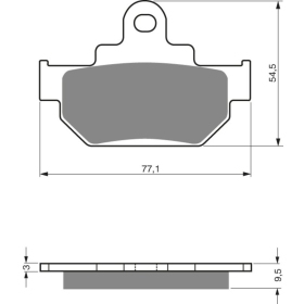 GOLDFREN stabdžių trinkelės 046 AD Suzuki DR / RM