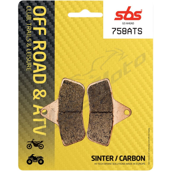 SBS ATS All-Terrain Sintered Brake Pads Arctic Cat 250 / 300 / 375 / 400 / 500 / Bearcat 250-500cc 96-08