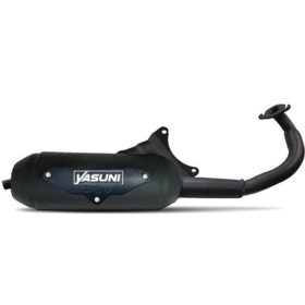 YASUNI "Eco" išmetimo sistema - plieninė juoda PEUGEOT BUXY / ELYSEO / LOOXOR / SPEEDFIGHT / TREKKER / VIVACITY / ZENITH 50 1993-2019