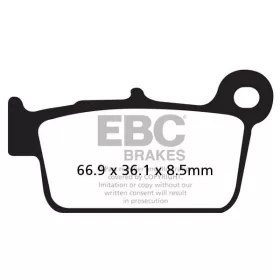 EBC R serijos Sindered stabdžių trinkelės 66,9X36,1X8,5MM
