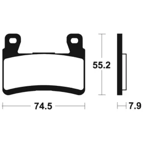 TECNIUM Racing stabdžių trinkelės MRR394 Kawasaki Ninja ZX-6R 13-16