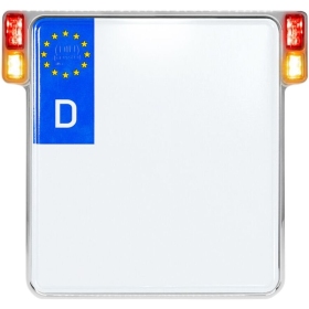 HEINZ BIKES Universal License Plate Holder With LED Lights