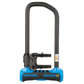 Oxford anti-theft security padlock with cable shackle 14 pro duo u-lock + cable 320mm x 177mm