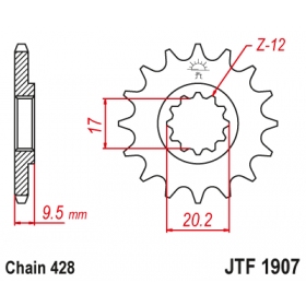 Front sprocket JTF1907