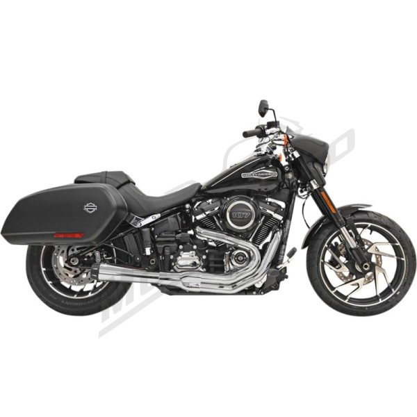 BASSANI XHAUST 2-into-1 Road Rage Exhaust System Harley Davidson FLSB 1750cc 2018-2024