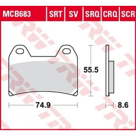 BRAKE PADS TRW MCB683 STANDARD