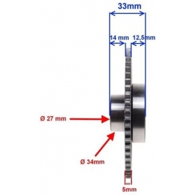 Starter bendix gear SHINERAY XY150-17 57teeth