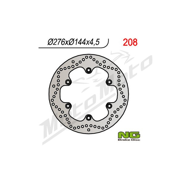 NG BRAKES Front Fixed Brake Disc 276mm Honda / Daelim 125-650cc 87-00