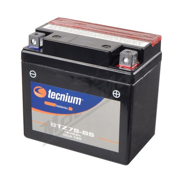 TECNIUM Battery Maintenance Free with Acid Pack - BTZ7S-BS 12V 6Ah