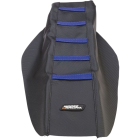 MOOSE OFFROAD Ribbed Seat Cover Yamaha YZ 250-50F 14-18 Black/Blue