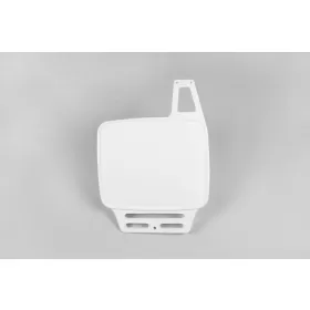 UFO Universal front number plate veteran MX/Enduro 79-89 White