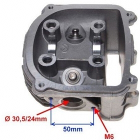 Cylinder head GY6 125cc 51,50mm