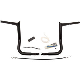 FAT BAGGERS INC. PointedTop Handlebar Kit Black 91.5x30.5cm Harley Davidson FLHT / FLHTC / FLHTCUTG / FLHTK 1584-1690 08-13