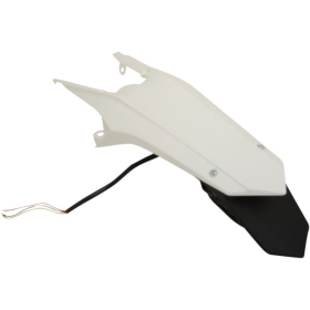 UFO White Enduro Rear Fender Husqvarna FE / TE 125-501cc 14-16