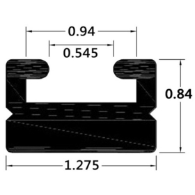 Sno-X Slide Polaris 167cm Graphite Polaris 340-900cc 97-21