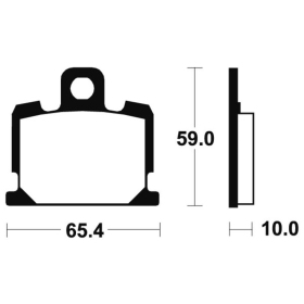 TECNIUM Street Organic Brake pads MA47 Yamaha RD / XJ / XV / XZ 250-920cc 80-83