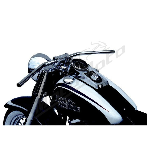 TRW 25,4 MM (1") Steel Handlebar Black 795mm Universal / Harley Davidson / Honda / Kawasaki / Suzuki / Triumph / Yamaha 600-2300cc 74-22