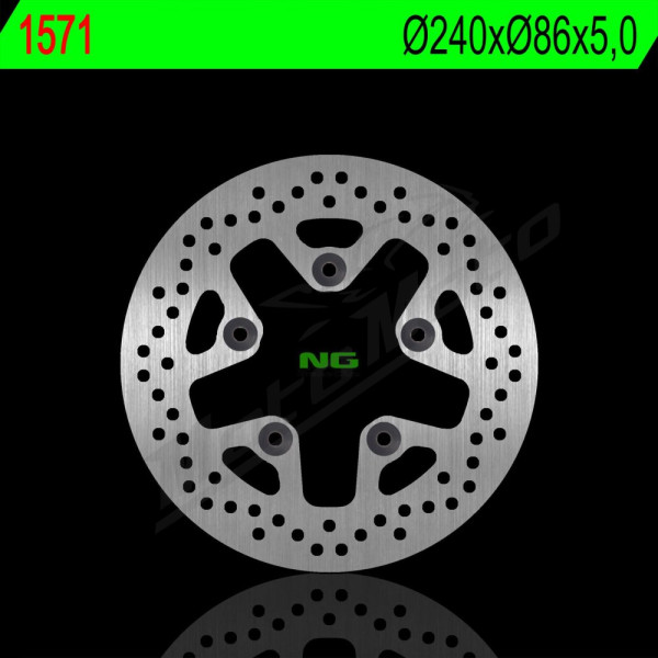 NG BRAKES Galinis fiksuotas stabdžių diskas 240mm KTM Super Duke R / GT 1290-1390cc 14-24