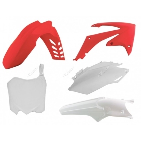 RACETECH Plastikų komplektas Honda CRF 250/450cc 11-13 Raudona/ Balta