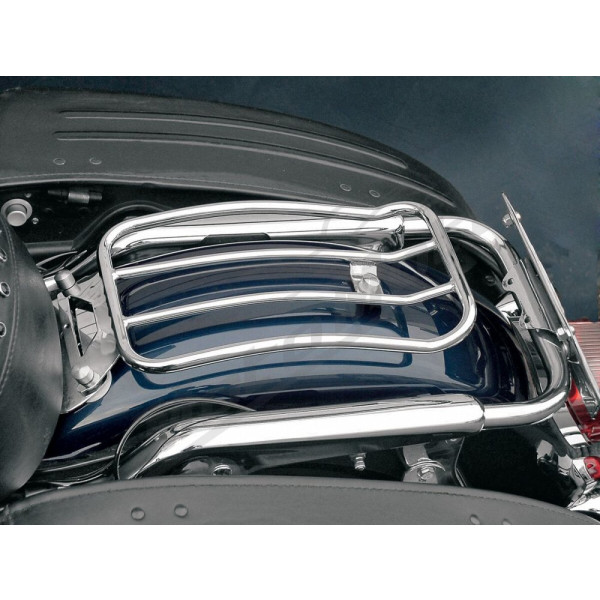 MOTHERWELL Luggage Rack Chrome 30x18cm Harley Davidson FLHR / FLHT / FLHTCU / FLHX / FLTRI / FLTRXSE 1340/1977 96-24