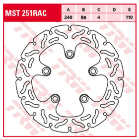 TRW Rear Brake Disc Wave Kawasaki / Suzuki 300-1300cc 93-16