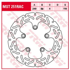 TRW Rear Brake Disc Wave Kawasaki / Suzuki 300-1300cc 93-16