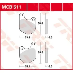 TRW All Round Sintered Metal Brake Pads Harley Davidson FX / FXS / FXE / FXS / XLH / XLS / XLX 1000-1340cc 74-85