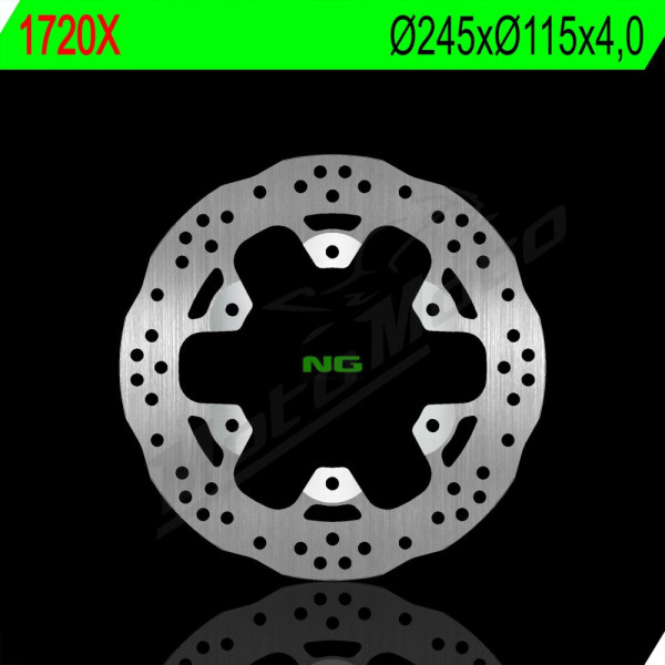 NG Rear Floating Brake Disc 245X115X4mm Aprilia RSV4 / Tuono 1000-1100cc 09-25