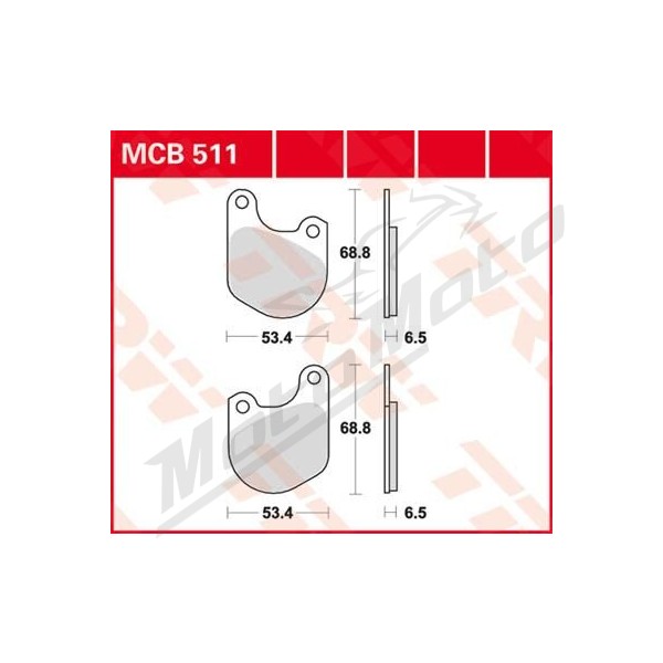 TRW All Round Sintered Metal Brake Pads Harley Davidson FX / FXS / FXE / FXS / XLH / XLS / XLX 1000-1340cc 74-85