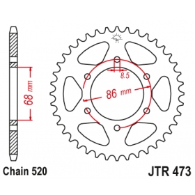 Rear sprocket JTR473