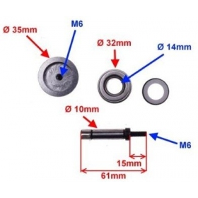 Vandens pompos rem. komplektas APRILIA LEONARDO 250cc 4T 99-01