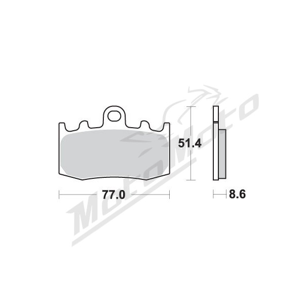 SBS KH335 Brake Pads BMW HP2 / K / KS / R / RS 900-1300cc 01-13