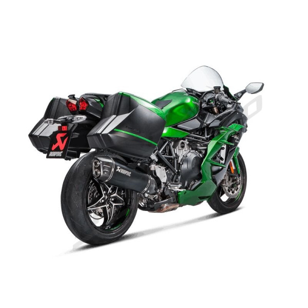 AKRAPOVIC Slip-On Line Muffler Titanium / Carbon Fiber Kawasaki H2 1000SX 18-20