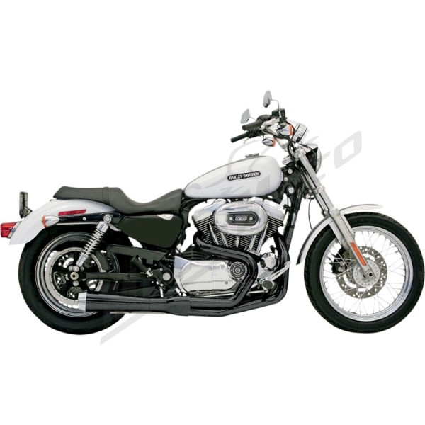 BASSANI XHAUST Road Rage 2:1 XL Short Exhaust Harley Davidson XL / XLH 883-1200cc 1986-2003