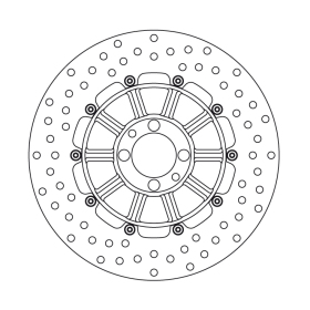 Brembo Serie Oro Rear brakedisc BMW K100 / K1100 / K75 83-98