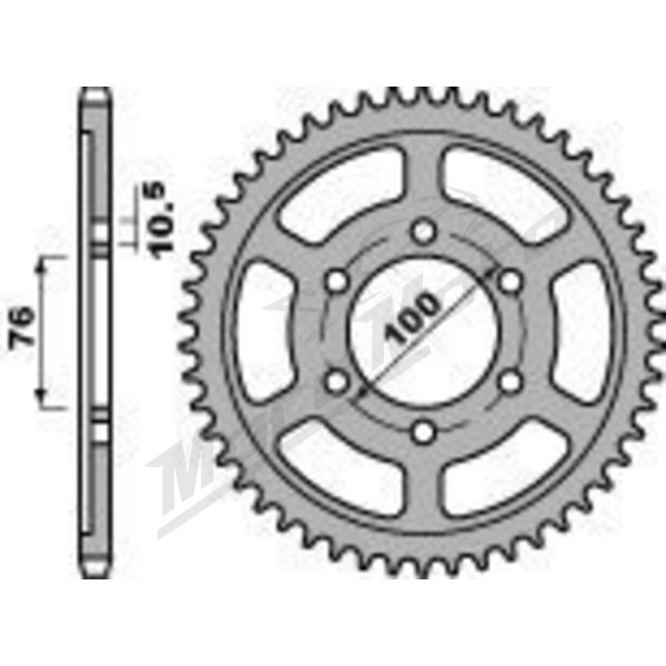 JT/PBR Chain kit reinforced 530Z3 15/45 Suzuki GSF 1200S 96-05