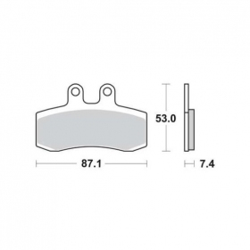 BRAKE PADS FERODO FDB782P / MCB652 STANDARD PLATINUM