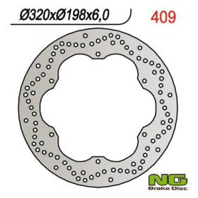 NG BRAKES Front/Rear Fixed Brake Disc 320mm Yamaha XJ / XVZ 600-1300cc 91-05