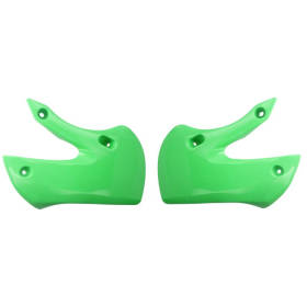 Radiatorių plastikai žali CEMOTO KAWASAKI KLX / KX 65-110cc 2000-2023