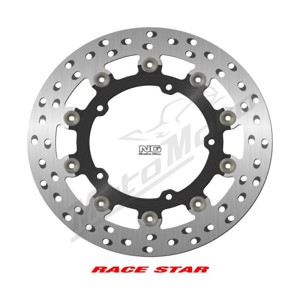 NG Priekinis plaukiojantis stabdžių diskas 298X132X5mm Kawasaki Ninja / Z / ZX 250-400cc 18-26