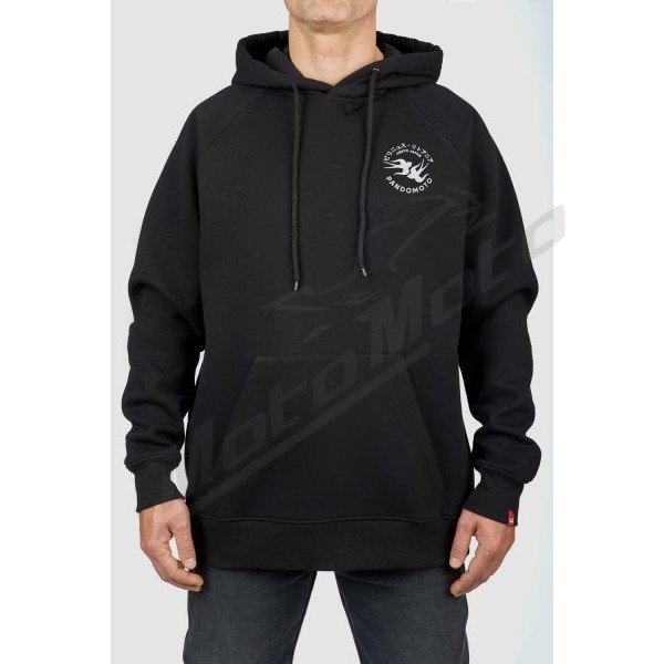 PANDO MOTO MAX TOKYO BLACK Oversized Biker Hoodie Unisex