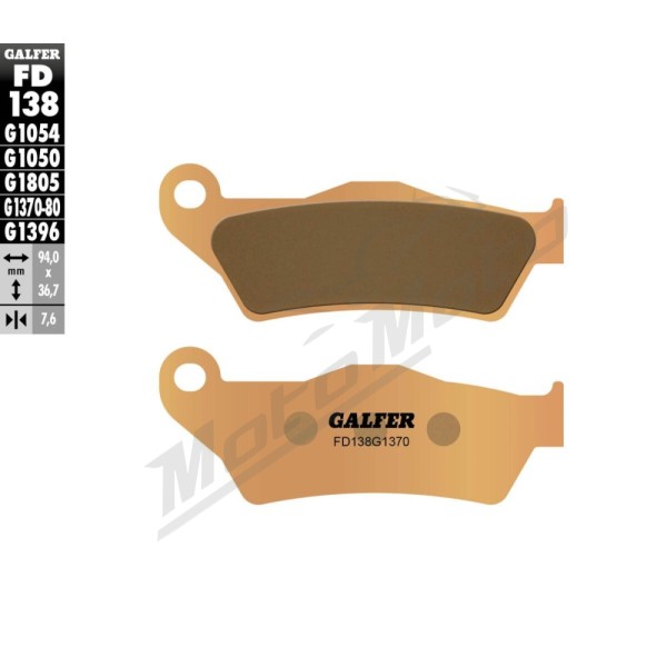 GALFER HH Sintered Brake Pads AJP / BMW / Ducati / Gas Gas / Husaberg / Husqvarna 125-1260cc 93-24