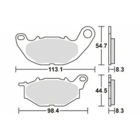 Sbs front brake pads kh663 Yamaha YZF-R25 / MT-25 / YZF-R3 / MT-03 15-25