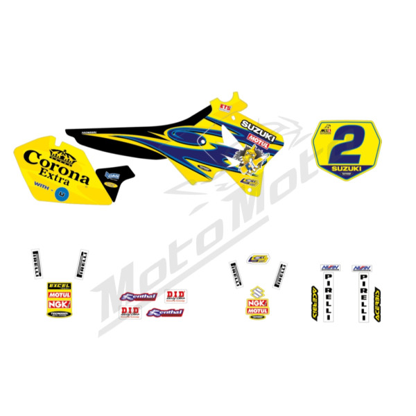 Blackbird lipdukų rinkinys REPLICA TEAM SUZUKI 2001 Suzuki RM 125-250cc 01-24