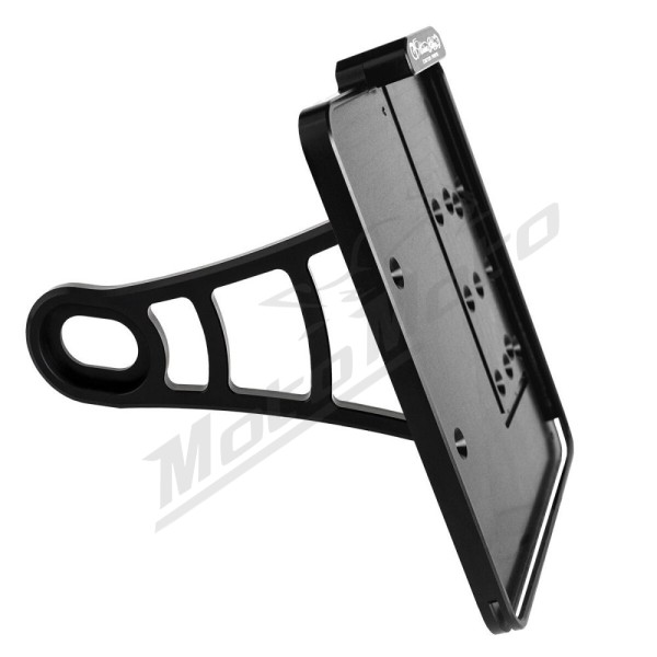 HEINZ BIKES Ø19 License Plate Side Mount 170x229mm Harley Davidson FXD / FXDL / FXDX / FXDXT 1340/1450 91-05