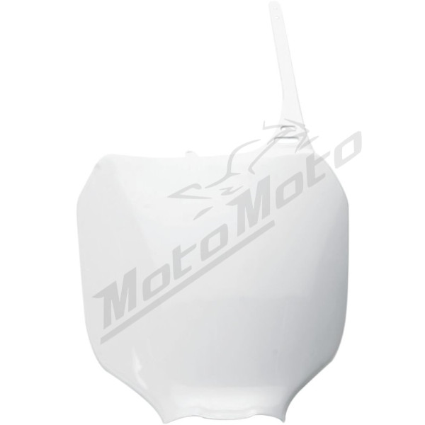UFO Front Number Plate Yamaha YZ 125-450cc 00-05 White